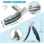 Dog Nail Clippers, Sharpest Dog Toenail Clippers Metal Handle with Safety Guard [Cut the Nails like Butter] for Large Medium Small Breed (>6 Lb) with Exquisite Box, Best Clippers for Thick Nail