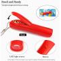 MUSEMET LED Cat Toy Cat Catch Interactive Red Fish LED Light Paw Style Exercise Chaser Toy Pet Training Tool (No Battery Include)