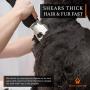 Pet & Livestock HQ | 380W Professional Dog Grooming Clippers Kit, XL & Large Dog Haircut Machine, Heavy-Duty, Electric Hair Trimmer for Dogs with Thick Coats, Horses, Equine, Cattle, 2 Blades