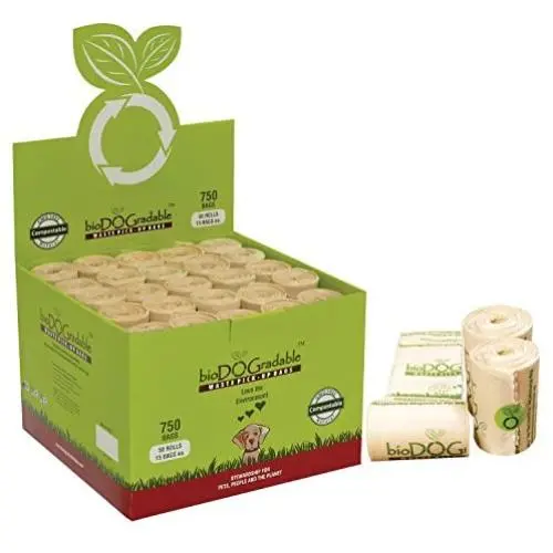 750 Dog Poop Waste Bags - Compostable Pet Waste Bags - Super Strong Leak and Tear Resistant - Vegetable Based Pet Waste Bag Leash Dispenser Refill Rolls - Value Pack 750 Dog Poop Waste Bags - Compostable Pet Waste Bags - Super Strong Leak and Tear Resistant - Vegetable Based Pet Waste Bag Leash Dispenser Refill Rolls - Value Pack