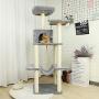 Miwaimao Fast Domestic Delivery Pet Cat Tree Tower Condo House Scratcher Post Toy for Cat Kitten Cat Jumping Toy with Ladder Playing Tree