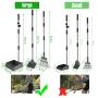MOICO Dog Pooper Scooper, Extra Large Adjustable Long Handle Pooper Scooper for Large Dogs, Metal Tray, Rake and Spade Poop Scooper Set for Pet Poop Waste Removal MOICO Dog Pooper Scooper, Extra Large Adjustable Long Handle Pooper Scooper for Large Dogs, Metal Tray, Rake and Spade Poop Scooper Set for Pet Poop Waste Removal