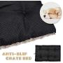SIWA MARY Dog Bed Crate Pad Mat 30/36/42 in Anti Slip Washable Mattress Pets Kennel Pad for Large Medium Small Dogs Sleeping