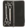 ShearsDirect Japanese 440 Stainless Steel Grooming Shear, 8.5-Inch, Straight and Curved