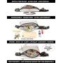 FYDELITY- Ultra-Slim Fanny Pack: FUNKY FESTIVAL Classic Styles | Fun, Festive