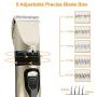 Dog Clippers,Dog Grooming Clipper Low Noise,Cordless Rechargeable Dog Hair Trimmer with LCD Display,Professional Pet Grooming Kit with 4 Comb Guides,Comb,Scissors for Small Medium Large Dog Cat Pet