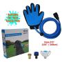 2019 New Version, InnoGiz Pet Bathing Tool, Pet Shower Sprayer for Dog & Cat with Pet Grooming Glove for Bathing Massage, 3 Faucet Adapters