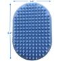 Pixikko Pet Curry Shampoo Brush/Comb for Bathing - Massaging - Deshedding - on Wet or Dry Hair 1-PC