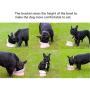 JWPC Bulldog Bowl Anti-Slip Dog Cat Dish Detachable Rubber Dog Bowl Pet Sterile Tilted Pet Feeder Slope Base,Pink