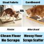 Pieviev Premium Cat Scratcher Cat Toys Sisal Cat Scratching Pad Extra Large No More Torn Cardborad Scattering Anti-Slip Backing & Catnip