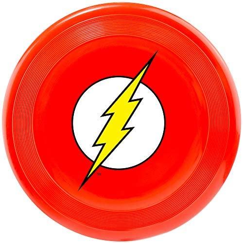 Buckle-Down Dog Toy Frisbee Flyer Flash Icon Red White Yellow