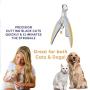 Illuminated Pet Nail Clipper, Dog Nail Trimmer, with Super Bright LED Lights 5X Magnification Stainless Steel Cutter Head Non-Slip Handle