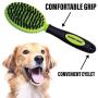 Sharper Image Dog Brush Pet Grooming Tools -Pet Brush Cat Brush 2 Sided Bristle Grooming Brush Long & Short Hair Tangled Hair Removing Shedding Loose Undercoat Fur - All Breeds