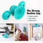 PET ARTIST 3 Pieces Windmill Cat Toy - Suction Cup Interactive Funny Cat Toy with Bell and Catnip Ball - Turntable Massage Scratch Pet Toy