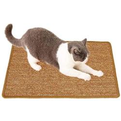 CCopnts Natural Sisal Cat Scratching Mat, Scratch Pad for Cat Grinding Claws & Protecting Furniture (15.75 in x 23.62 in)