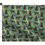 Spoonflower Fabric - Black Lab Dog Cute Labrador Toys Green Dogs Toy Pet Portrait Printed on Sport Lycra Fabric by The Yard - Swimwear Performance Leggings Apparel Fashion