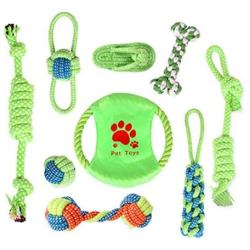 Sempurna Knotted Woven Pet Dog Toy,Eco-Friendly Cotton Rope Toys, Durable Cotton Dog Rope Toys and Pets Puppies Teething Rope Interactive Toys for Large and Medium/Small Dog Training