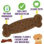 Chew King Gear Nylon Bones, Textured Bacon Flavored Chew Toy