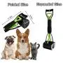 Portable Pet Pooper Scooper for Dogs and Cats, Foldable Poop Scoop Pet Waste Pickup Tool, Suitable for Grass, Gravel, Dirt
