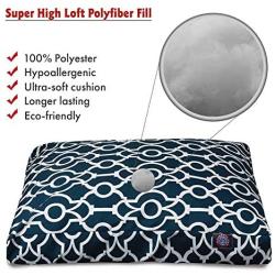 Majestic Pet Athens Navy Medium Rectangle Pet Bed
