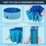 Dono Foldable Pet Bath Tub for Small to Large Sized Dogs Outdoor PVC Swimming Bathing Tub Kiddie Pool for Dogs and Cats and Kids