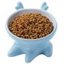 JFmori Raised Cat Bowl,Big Mouth Bowl for Cats and Puppies Food or Water,Tilted Stress Free Pet Bowl,Toxic Free Unleaded,Backflow Prevention,Dishwasher and Microwave Safe