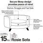 Enchanted Home Pet Rosie Sofa – Blush Pink