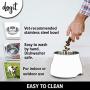 Dogit Elevated Dog Bowl, Stainless Steel Dog Food and Water Bowl for Dogs