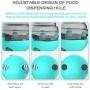 PAOPO Cat Slow Feeder Ball,Cat Food Dispenser Slow Eating Interactive Cat Toy Ball Detachable Tumbler Shaped Pet Treat Ball