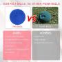 Weewooday 9 Pieces Wool Felt Ball Toys for Cats and Kittens Cat Wool Ball Toys Handmade Wool Dog Balls Colorful Soft Quiet Felted Fabric Balls for Cat Lover, Craft Supplies
