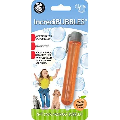 Pet Qwerks Incredibubbles for Cats & Dogs - Long Lasting Bubbles with Non-Toxic Formula, Avoids Boredom & Keeps Pets Active | Best for Outdoor Use