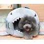 M&G House Cozy Cat Bed Cave, Mongolian Yurt Shaped House Windproof Removable Pet Cat Bed Thermal Hiding Dog Sleeping Bag M&G House Cozy Cat Bed Cave, Mongolian Yurt Shaped House Windproof Removable Pet Cat Bed Thermal Hiding Dog Sleeping Bag