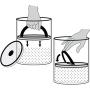 Airscape Pet Food and Treat Storage Container - Patented Airtight Lid Preserves Food Freshness - Clear Plastic - 32 fl. oz