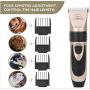 YOSAN Professional Dog Grooming Kit, Rechargeable Cordless Dog Clippers, Low Noise Dog Grooming Kit with 4 Guide Combs, Animal Clippers Heavy Duty for Dogs Cats Other Pets