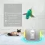 JMXAFMY Smart Automatic Cat Teaser Electronic Pet Cat Toy with Wheels Rechargeable Flash Rolling Colorful Light Cat Sticker JMXAFMY Smart Automatic Cat Teaser Electronic Pet Cat Toy with Wheels Rechargeable Flash Rolling Colorful Light Cat Sticker