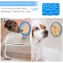 PuppyDoggy 2 Pack Dog Lick Mat for Dogs Silicone Slow Feeder Mat Super Suction Dog Bath Distraction Device Peanut Butter Lick Pad for Bathing Grooming Training