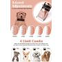 Hommie Pet Grooming Clipper, 2 in 1 Dog Grooming Clippers Wireless Kit with Double Blades, USB Rechargeable Dog Shaver, Clipper for Dogs, Cats, Rabbits. (S300, Rose Gold)