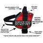 Doggie Stylz Service Dog Harness Vest Comes with 2 Reflective Service Dog DO NOT PET Removable Patches. Please Measure Dog Before Ordering