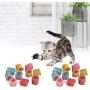 eecoo 10pcs Pet Wide Plastic Colorful Springs Cat Toys Cat Catnip ToysSpring Tube ToyFor Kitten Pets (Random Color)
