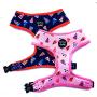 Pet Pooch Boutique Bojangles Pizza Dog Harness, 200 g, Size M, Blue