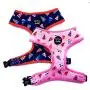 Pet Pooch Boutique Bojangles Pizza Dog Harness, 200 g, Size M, Blue