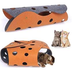 YNNG Cats Pet Tunnel Collapsible Fun Tubes Interactive Cat Toy Kitty Tunnel Bed Pets Cat Play Exercise Mat Cat Tunnels for Indoor Cat Pet Tunnel