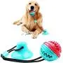 ROWAI Dog Chew Toys for Aggressive Chewers, Suction Cup Dog Chewing Toy, Dog Rope Ball Toys with Suction Cup for Small Large Dogs, Puppy Dog Teeth Cleaning Interactive Pet Tug Toy for Boredom