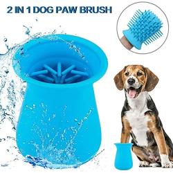 LFOZ Dog Paw Cleaner Cup Silicone Combs Portable Pet Foot Washer Cup Paw Clean Brush Quickly Wash Dirty Cat Foot Cleaning Bucket Q40