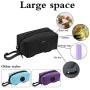 TCIOD 2 Pack Dog Poop Bag Holder, Large Capacity Dog Bag Holder, Dog Poop Bag Dispenser Oxford Cloth Waste Bag Dispenser Dog Bags Poop Bag Holder for Leash, Fit Walking, Running or Hiking