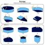 Tommino Pet Supplies Foldable Pet Bath Pool Mini Plastic Pool Collapsible Dogs Cats Bathing Tub Pool Kiddie Pool Mini Swimming Pool Hard Plastic Wading Pools for Kids and Pets Portable Pool Bath Tub