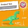Arm & Hammer Ora-Play Denta-Saurus T-Rex Dental Chew Toy for Dogs | Best Dog Chew Toy For the Toughest Chewers | Reduces Plaque & Tartar Buildup Without Brushing, Mint Flavor (FF8431)