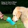 Rolife Portable Dog Water Bottle，3 in 1 Pet Travel Bottle with Food Container, Shovel, and Trash Bag Holder