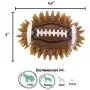 Gnawsome 4.5'' Spiky Squeak & Light Football for Dogs - Durable, Rubber Bouncy Puppy Fetch & Chew Toy for Your Pet, Colors Will Vary Gnawsome 4.5'' Spiky Squeak & Light Football for Dogs - Durable, Rubber Bouncy Puppy Fetch & Chew Toy for Your Pet, Colors Will Vary
