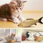 Running Pet Simulation Electric Doll Fish,Cat Kicker Fish Toy,Cat Catnip Toys,Flopping Fish Cat Toy, Cat Wagging Fish Fish Shape Doll Interactive Pets Pillow Chew Bite Supplies (USB Charging)